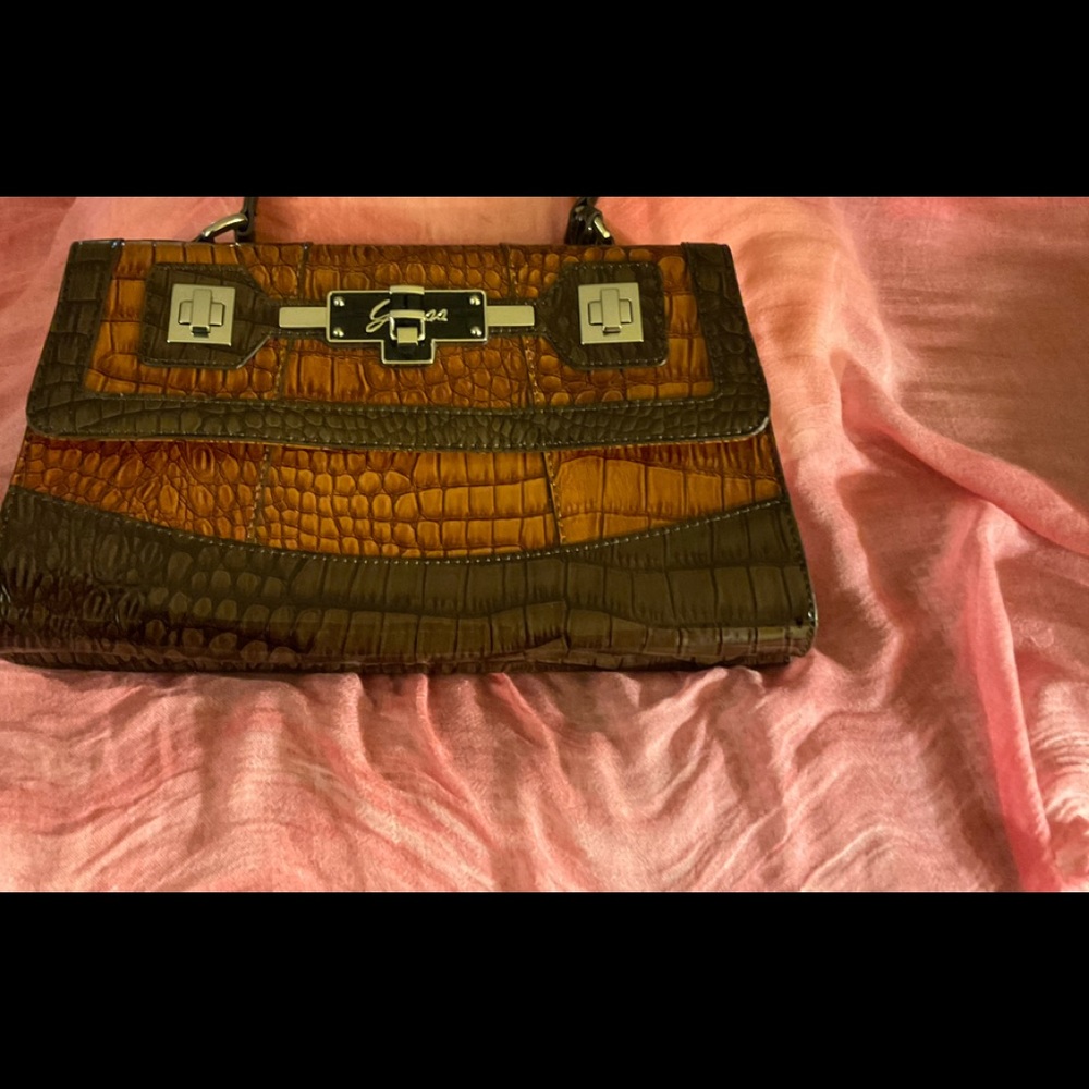 Guess patent leather handbag. Limited edition; used a few times.